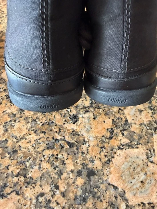 OluKai Men's Black Canvas nalukai Kapa Boots - Picture 3 of 7